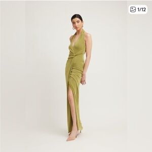 TOJHÀ TAMSIN DRESS - GREEN TEA